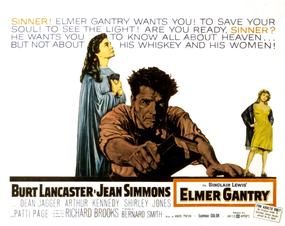 Elmer Gantry Canvas Art - (28 x 22)
