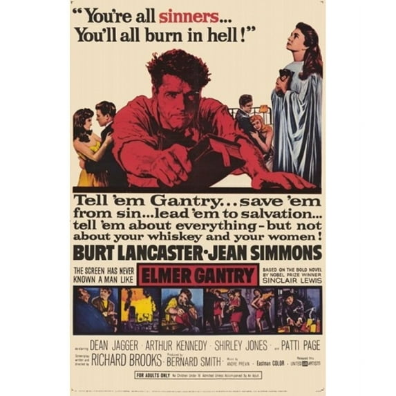 Elmer Gantry Movie Poster (11 x 17)