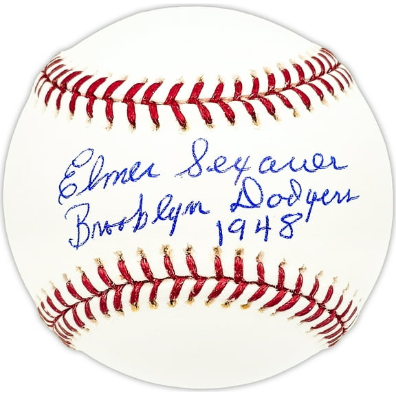 Elmer Sexauer Autographed Official MLB Baseball Brooklyn Dodgers "1948" Beckett BAS QR #BM25281