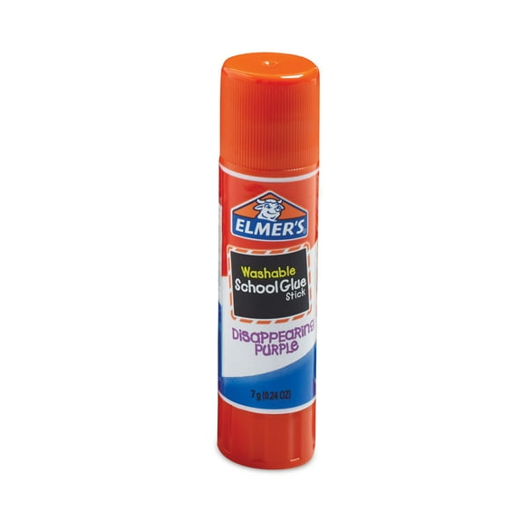 Elmer's Disappearing Purple All Purpose Glue Sticks, 0.24 oz, Dries Clear, 60/Box (E503)