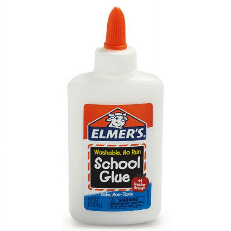 Elmers School Glue 4 Oz Washable Non Toxic Dries Clear Glue Good