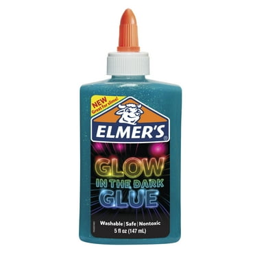 Elmer's 5oz. Glow-in-the-dark Liquid Glue, Washable, Blue