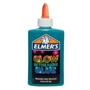 Elmer’s 5oz. Glow-in-the-Dark Liquid Glue, Washable, Blue, Great for Making Slime