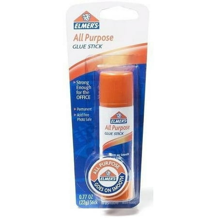 Elmer's Disappearing Solid Glue Sticks, White, 0.77 oz, (12 Pack)