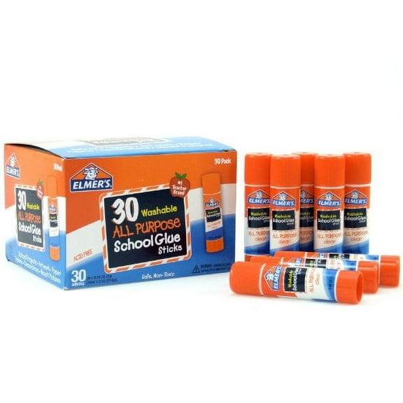 Elmer's All Purpose Washable Glue Sticks, 30 Count