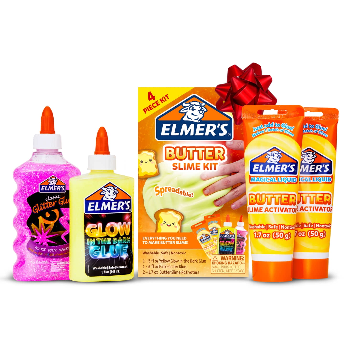 ELMER'S Elmers Butter Slime Kit, Includes Assorted Glue and Activator, 4 Count