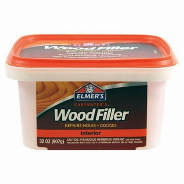 Elmer's E887Q Stainable Wood Filler – 3.25 Oz Tube, White, For Carpenter's Repairs