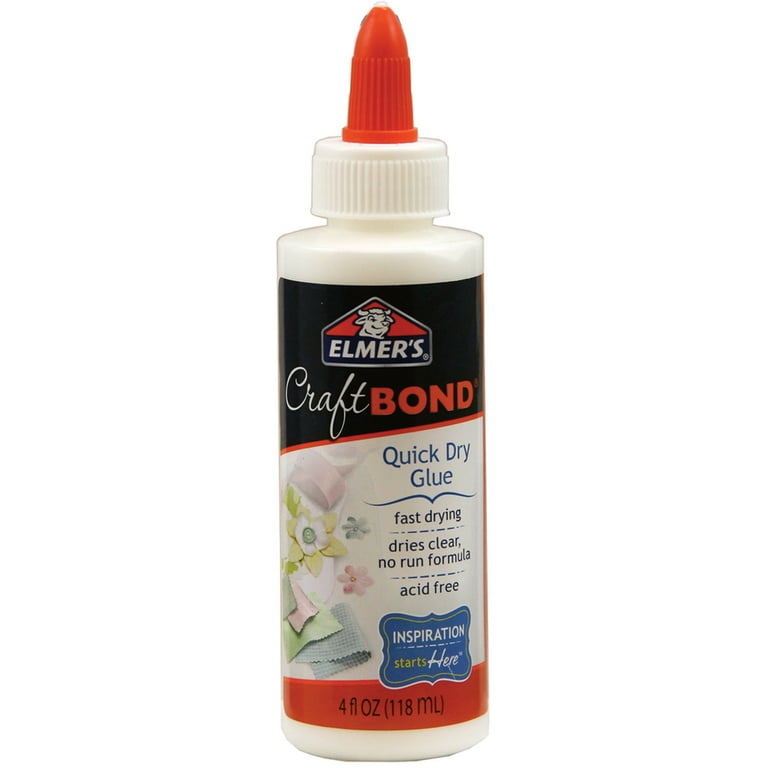 Elmers Quick Dry Craft Bond Glue, 4 oz.