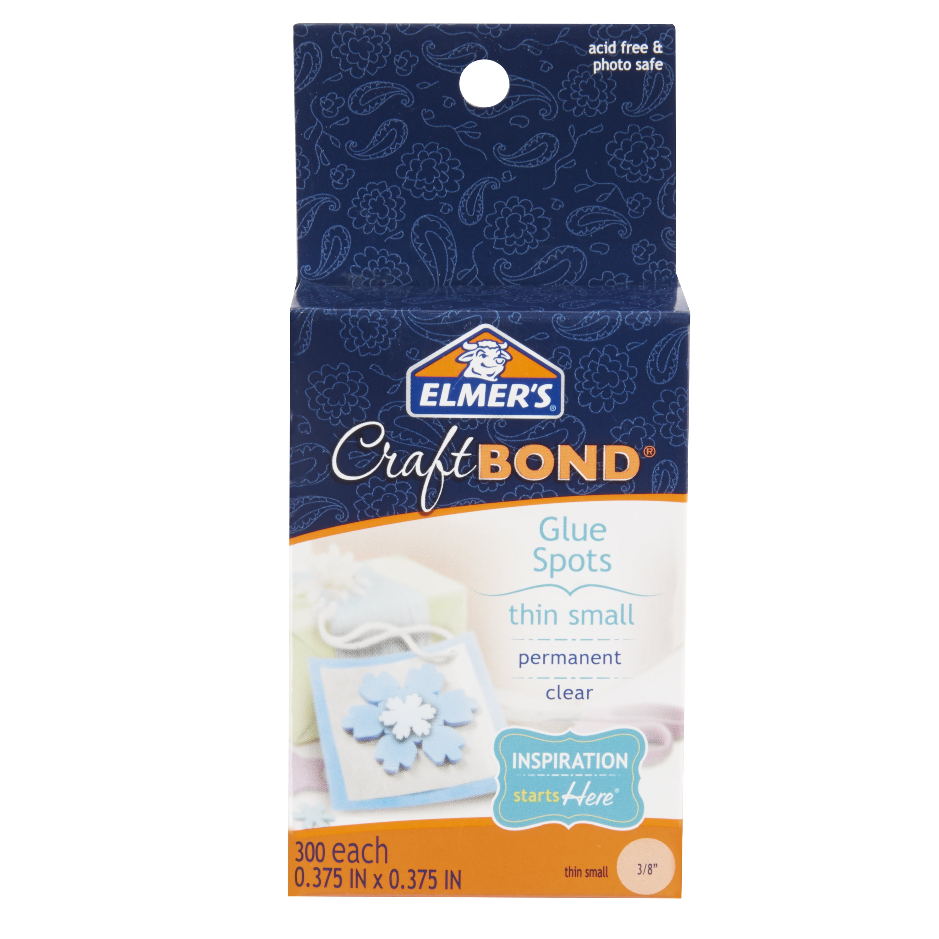 Elmer's Craft Bond Small Thin Glue Spots, 300 Count