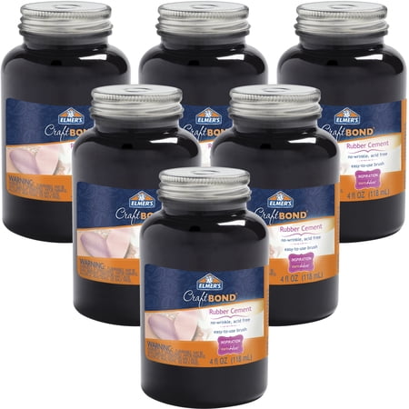 Elmer's CraftBond(R) Rubber Cement 4oz, Multipack of 6-