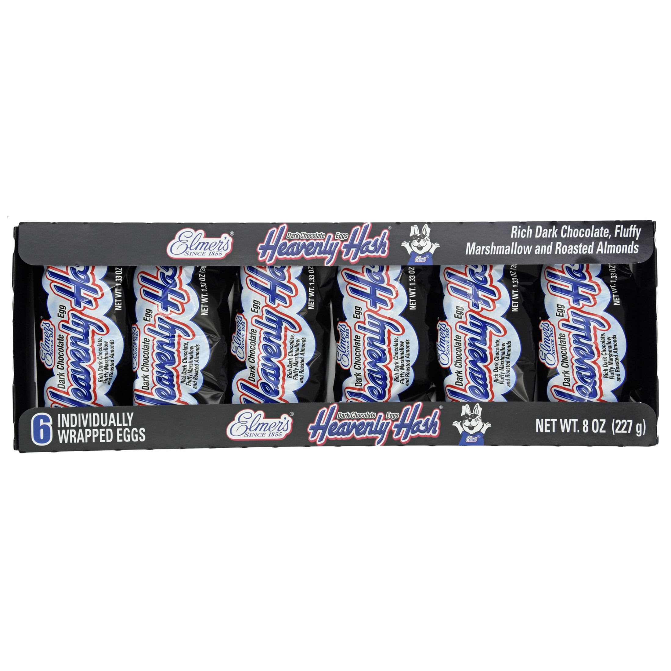 Elmer's, Dark Chocolate Heavenly Hash Egg, Easter, 1.33oz, Packs (6 Ct