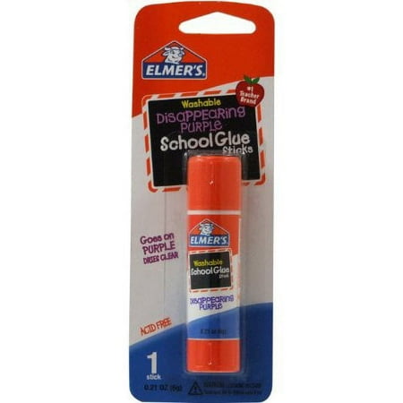 Elmer's Disappearing Purple School Glue Stick, 0.21 oz, Single Stick E513