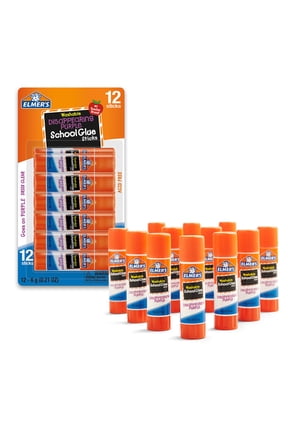 Disappearing Purple Washable School Glue Sticks, 6 Gram, 12 Count
