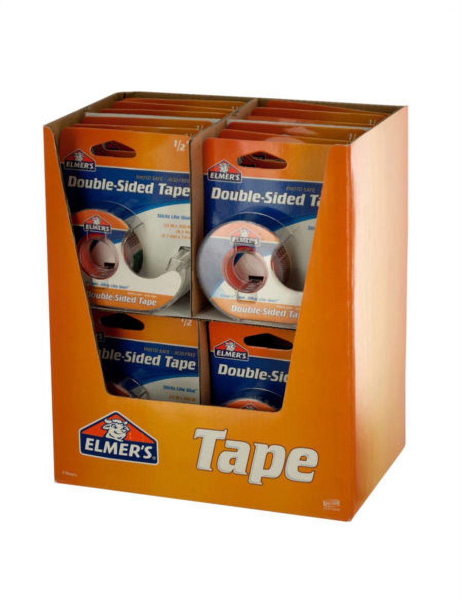 Elmer's DoubleSided Tape Countertop Display, 24 Count