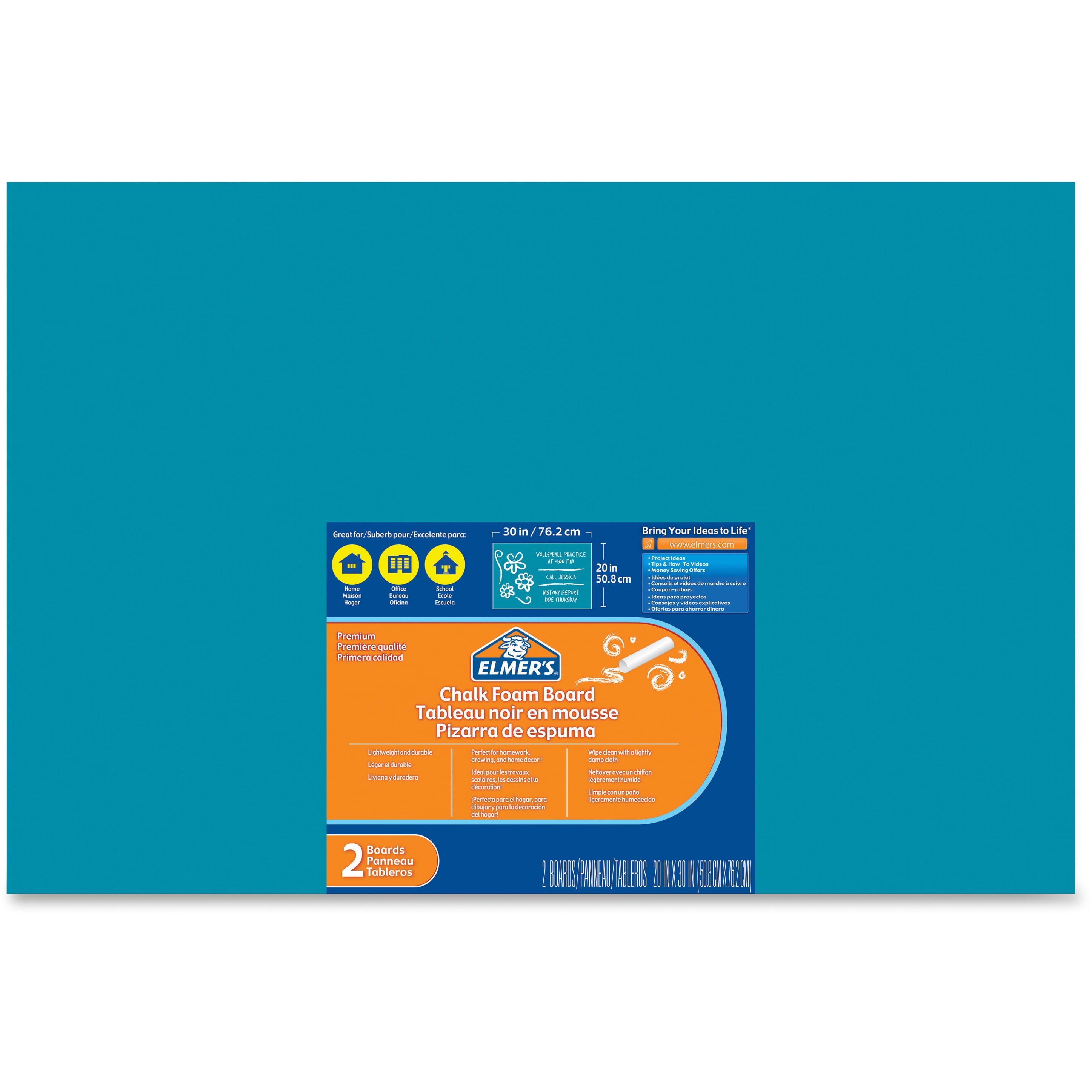 Elmer's, EPI950192, Chalk Foam Boards, 2 / Pack