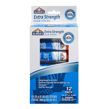 Elmer's Extra-Strength .88oz Office Glue Stick 12 Pack