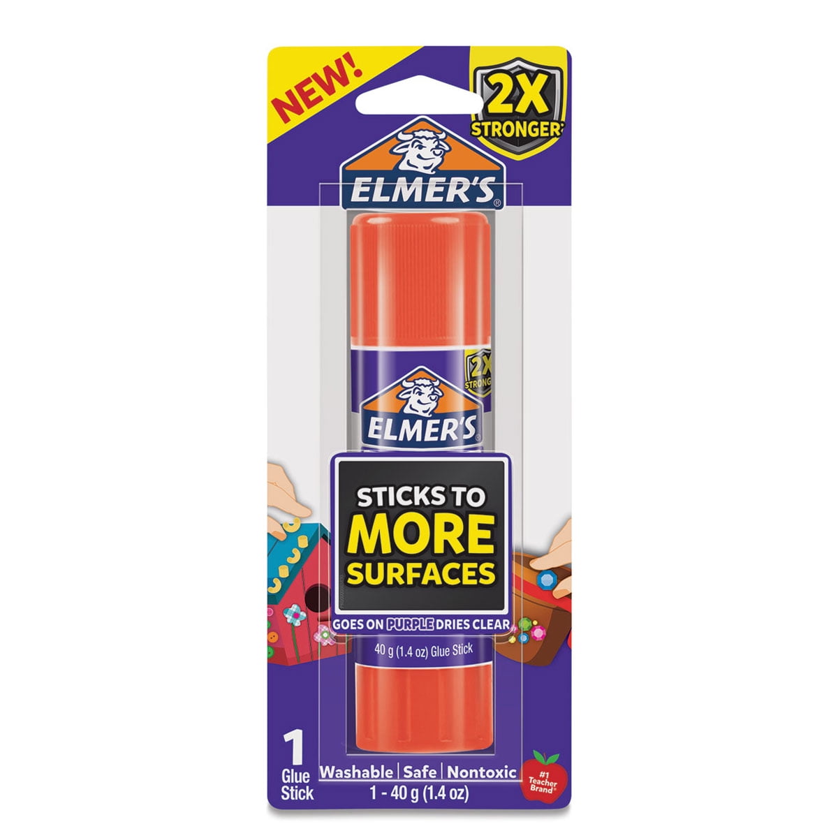 Glue Sticks, 1.4 Oz, Clear, Pack Of 3 Glue Sticks - Zerbee