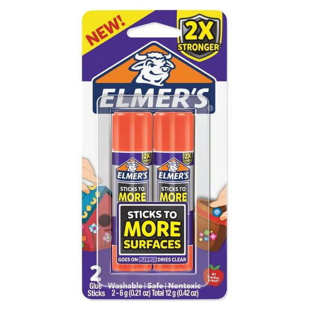 Elmer’s Extra Strength School Glue Sticks, Washable, 6 Gram, 2 Count