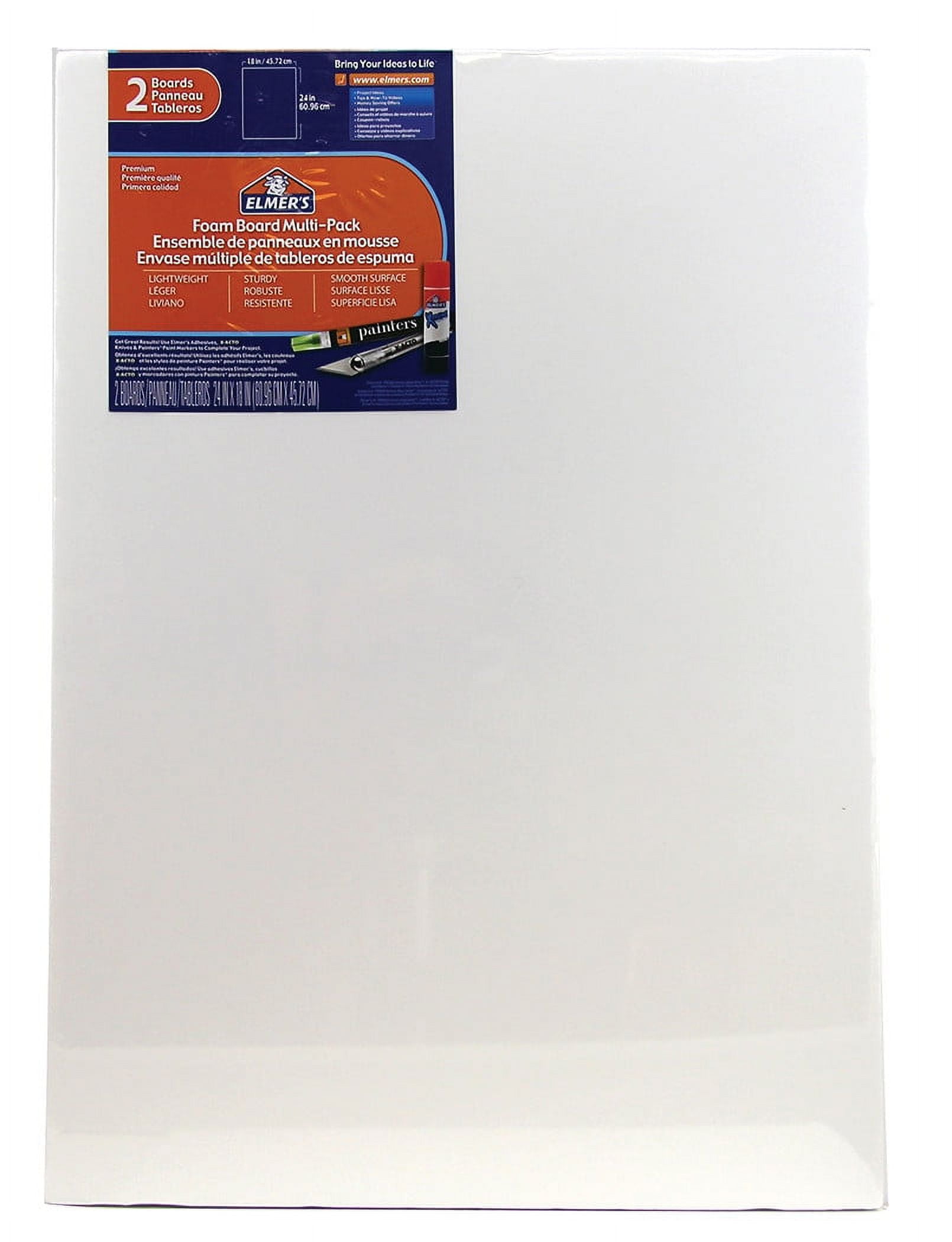 Elmer's Foam Display Boards 24" x 18" White 2/Pack (950023) 07010109