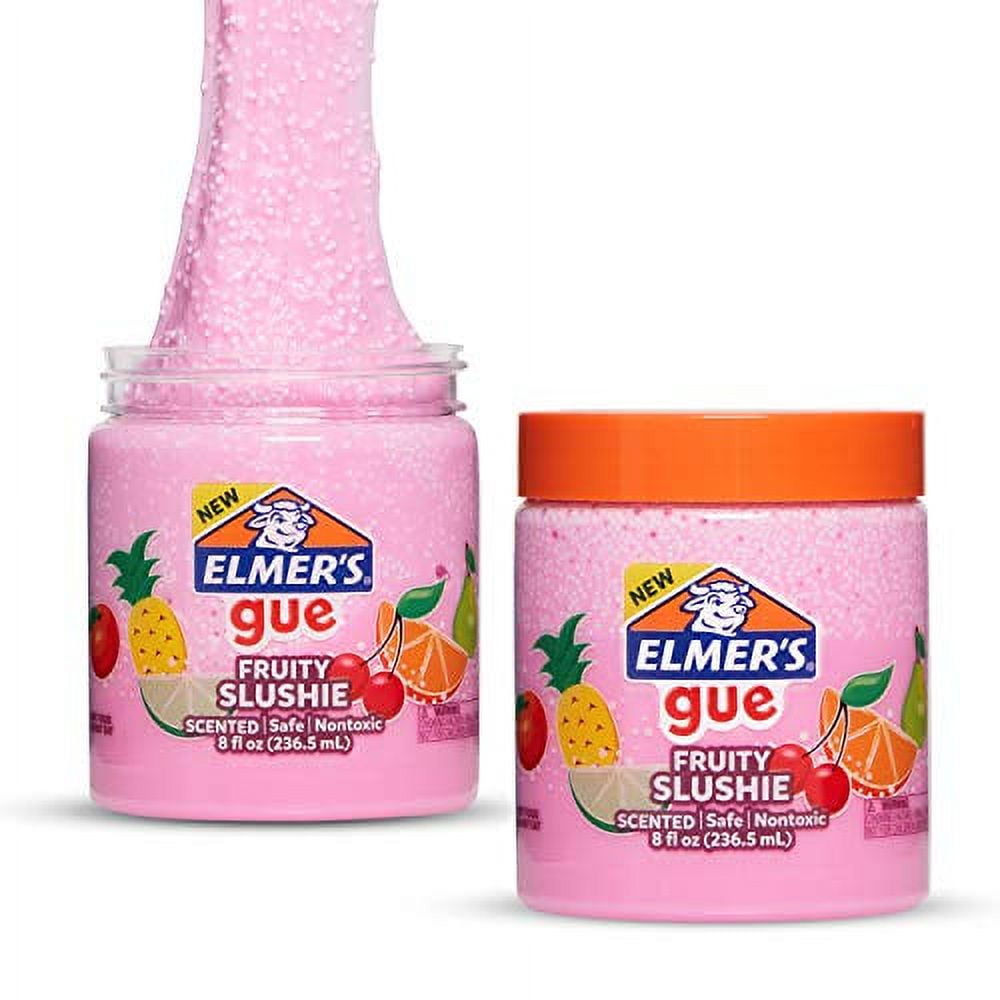 Elmer's Gue Premade Slime, Variety Pack, Includes Clear Slime, Scented Slime, Glitter Slime, Stocking Stuffer, Christmas Gift for Kids, Holiday