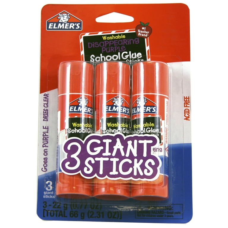 Set of 6- CLY 3 Pack Glue Sticks for Classroom Non-Toxic Glue Sticks for Kids Glue Sticks for Kids in Bulk Classroom 18 Glue Sticks Total
