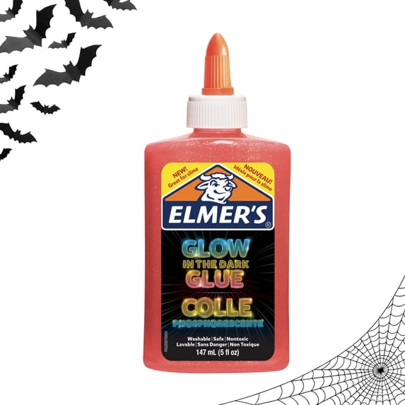 Elmer’s Glow-in-the-Dark Liquid Glue, Washable, Pink, 5oz