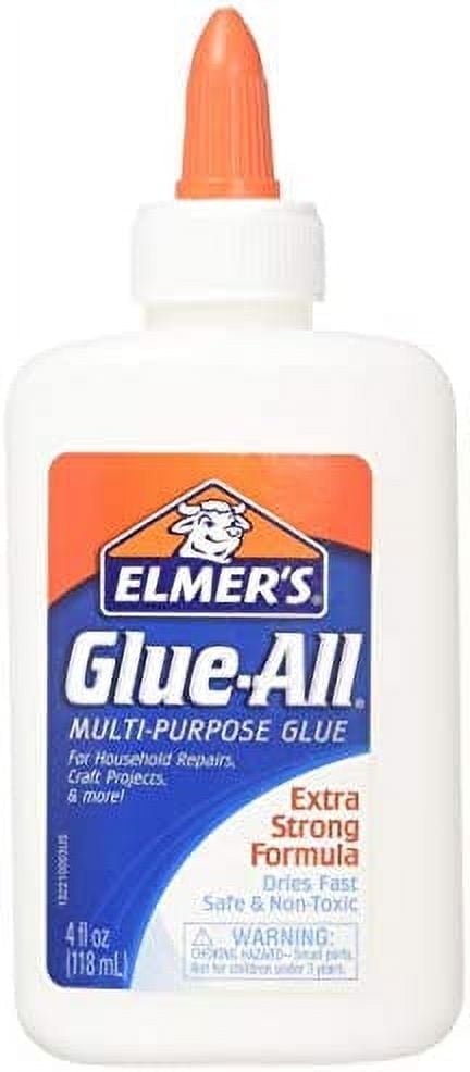Elmer's Glue-All Multi-Purpose Glue, 4 Ounces, White E1322 - 2 Pack
