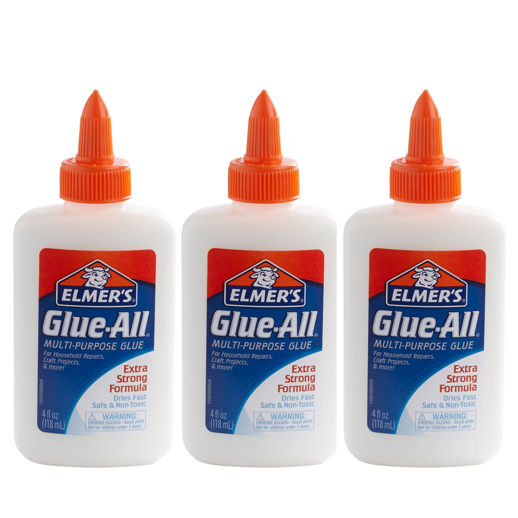 Elmer's Glue-All Multi-Purpose Liquid Glue, Extra Strong, 4oz., Pack of 3