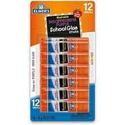 Elmer's Glue Stick (E579), Disappearing Purple, 12 Sticks