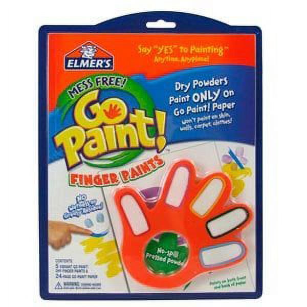 Elmer's Go Paint Finger Paint Set With Paper