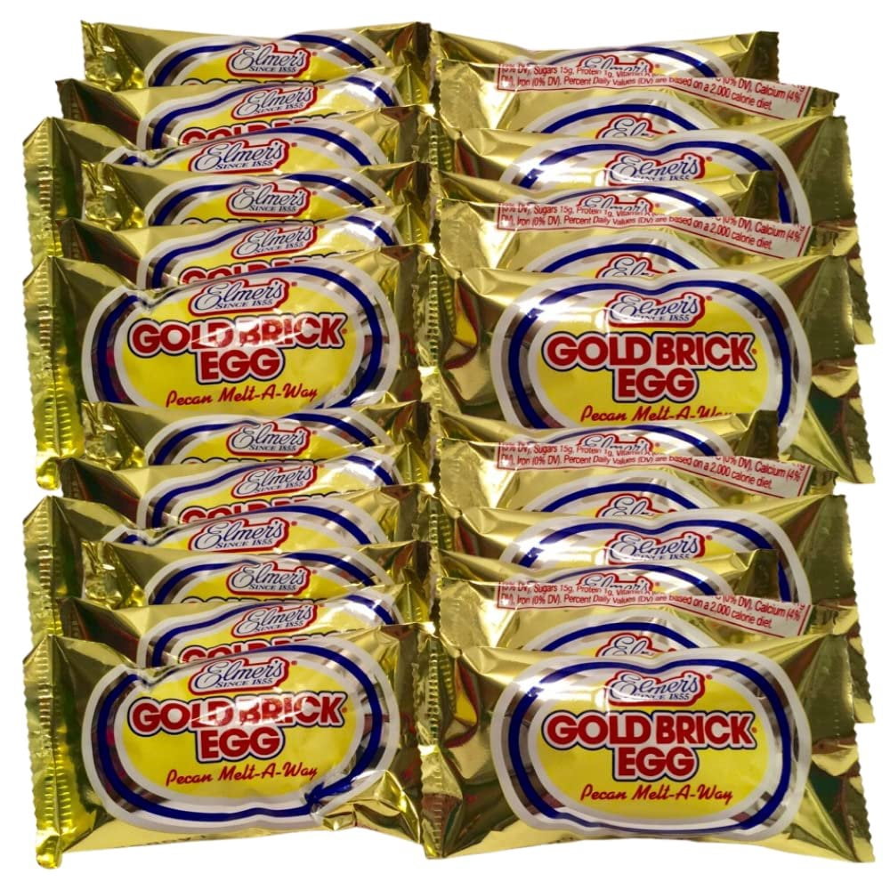 Elmer's Gold Brick Mini Chocolate Eggs, 1 Oz., 24 Count