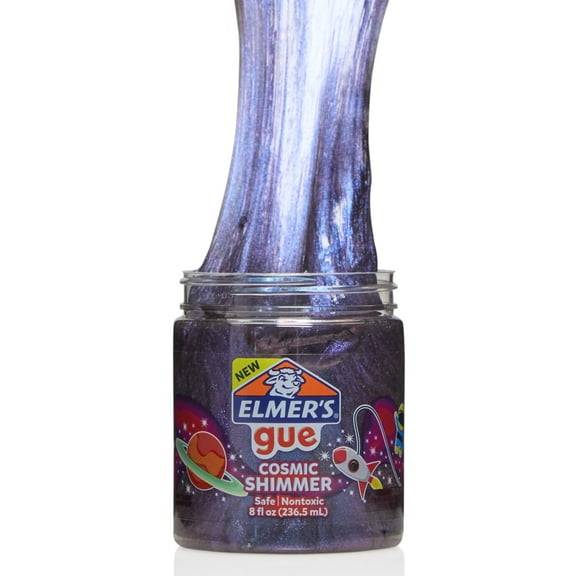 Elmer's Gue Pre Made Slime, Cosmic Shimmer Glitter Slime, 1 Count