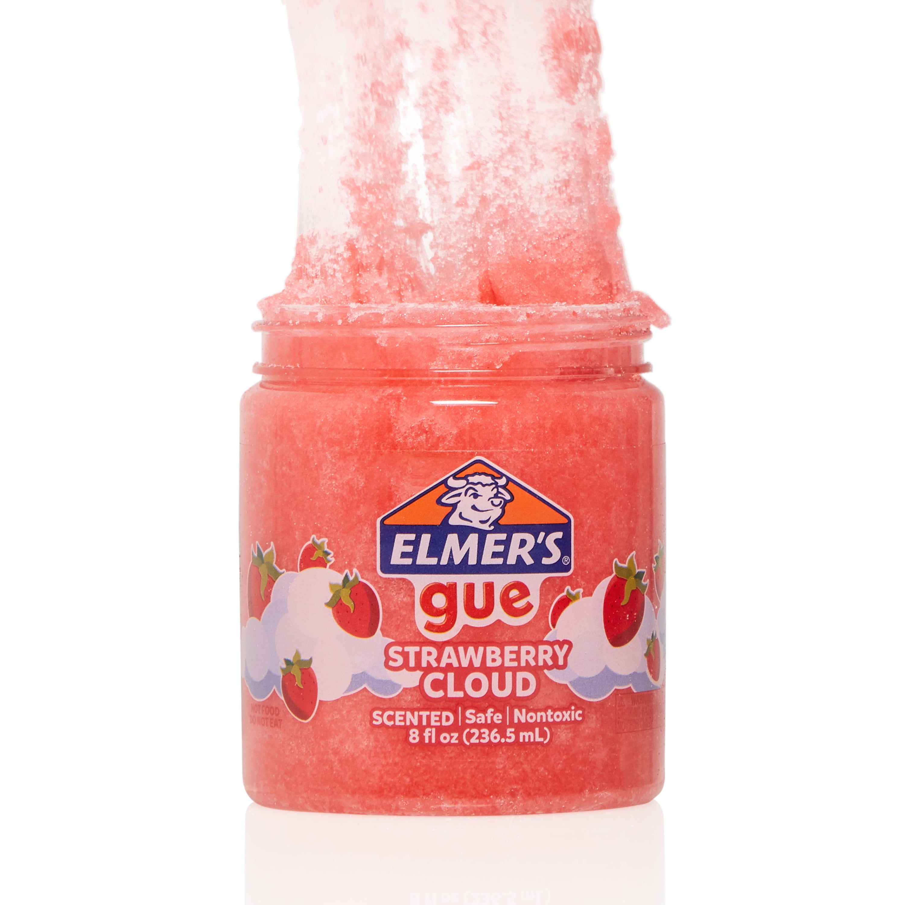 Elmer's Gue Pre Made Slime, Strawberry Cloud Slime, Scented, 1 Count