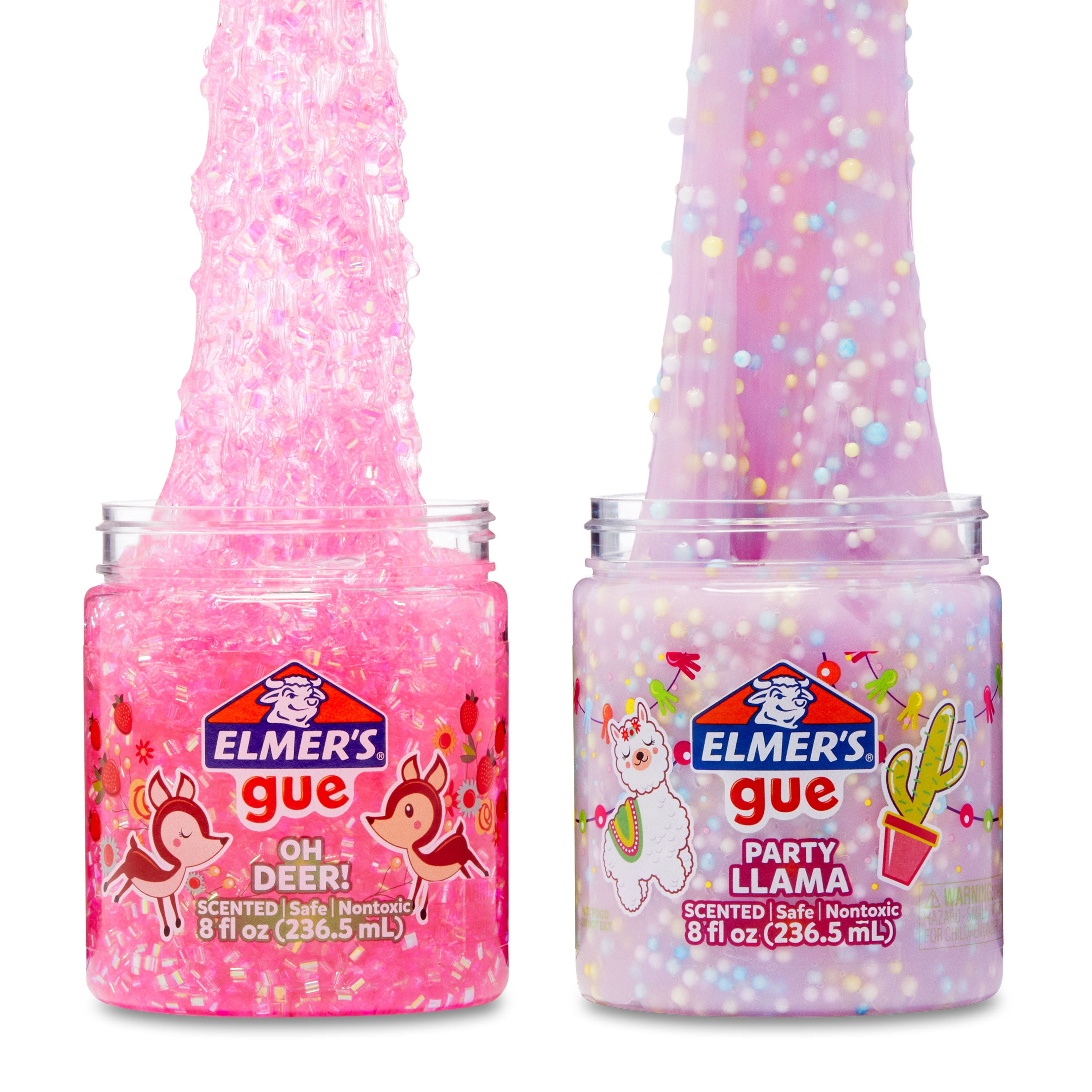 Elmer's Gue Premade Animal Party Variety Scented Crunchy Slime and