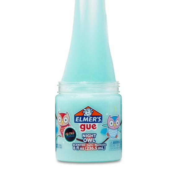 Elmer’s Gue Premade Slime, Night Owl Glow in the Dark Slime, Scented, 1 Count