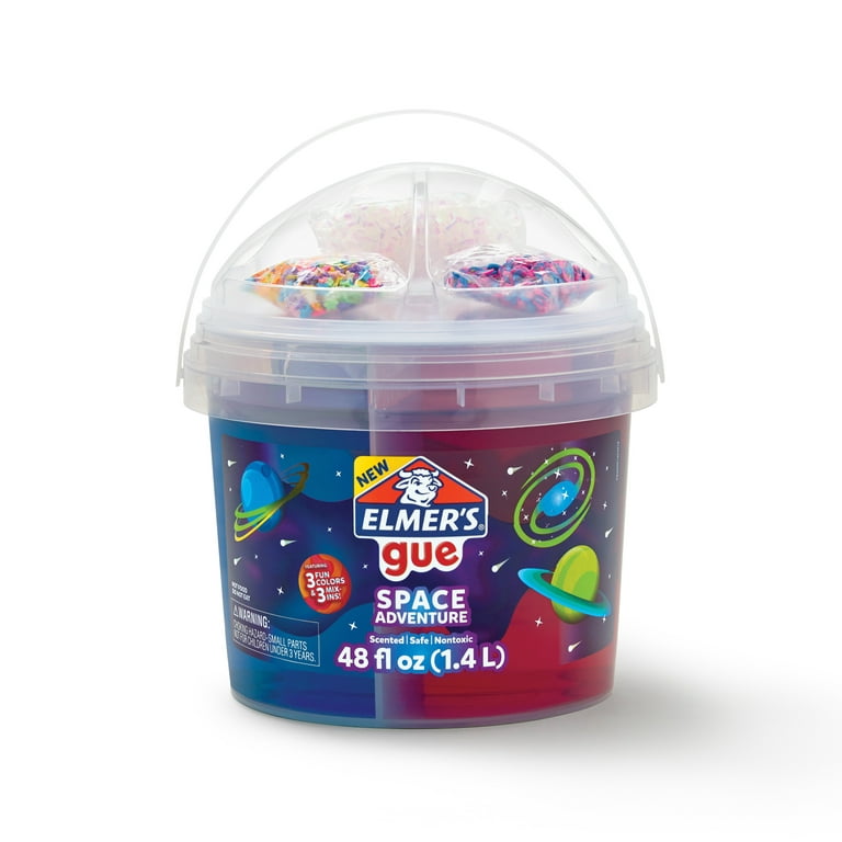 Elmer's Gue Pre-Made Slime Bucket 3lb W/Mix-Ins-Space Adventure