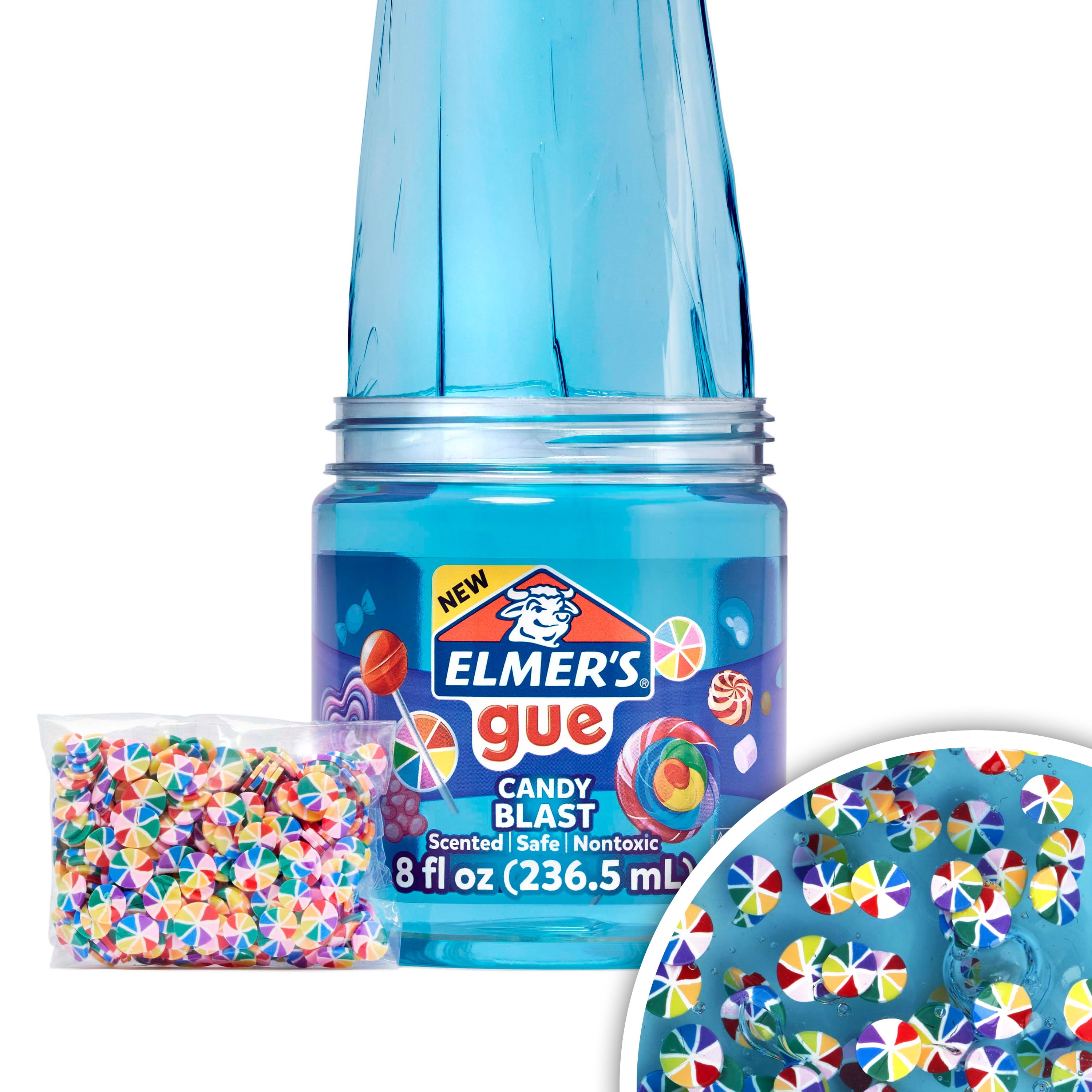 3) ELMER'S GUE 8oz BLUE SCENTED + PURPLE COSMIC Premade Slime Non-Toxic  Squishy