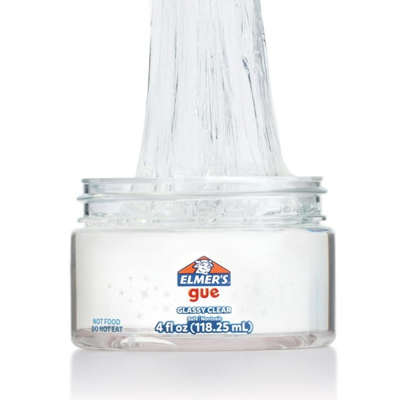 Elmer's Gue Premade Slime, Glassy Clear Slime, Stocking Stuffers for Kids, 1 Count (4 fl oz)