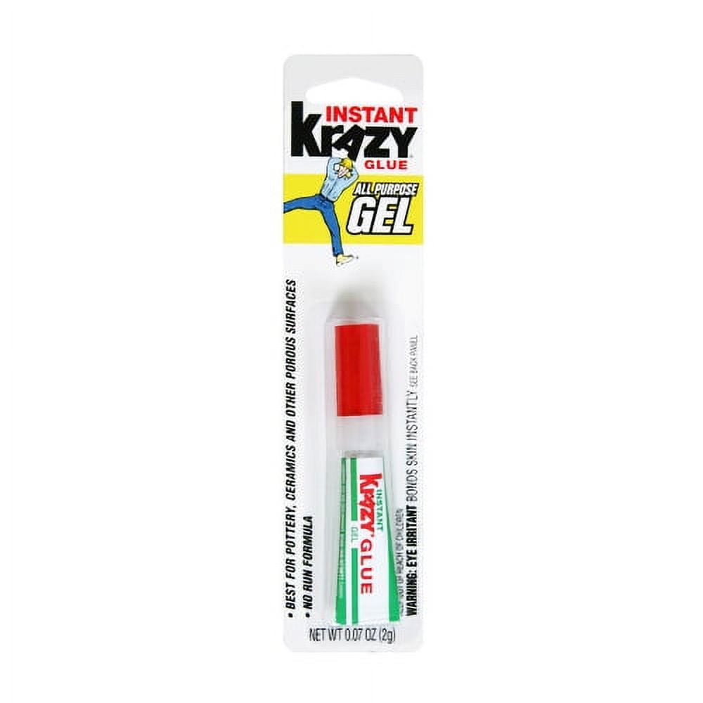 Elmer's, Instant Krazy Glue All Purpose Gel - 0.07 fl oz (Pack of 6)