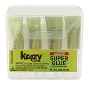 Elmers Instant Krazy Glue, All-Purpose Single Tube, 4-Tube/Pkg.