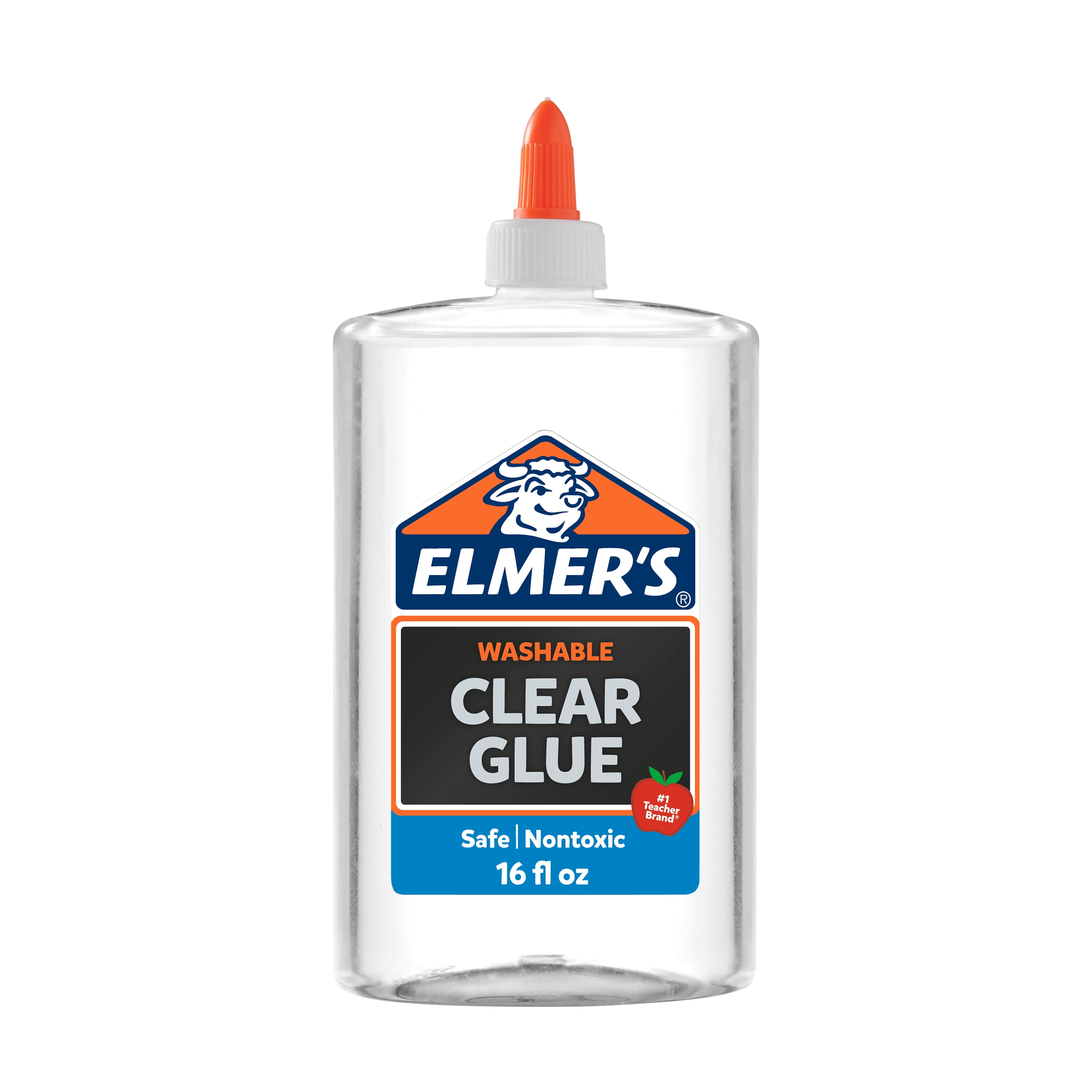 Elmer's Liquid School Glue, Clear, Washable, 16 Ounces, 1 Count