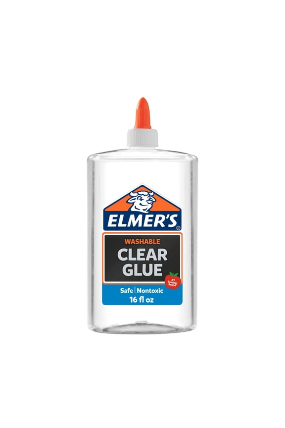 Liquid School Glue, Clear, Washable, 16 Ounces, 1 Count
