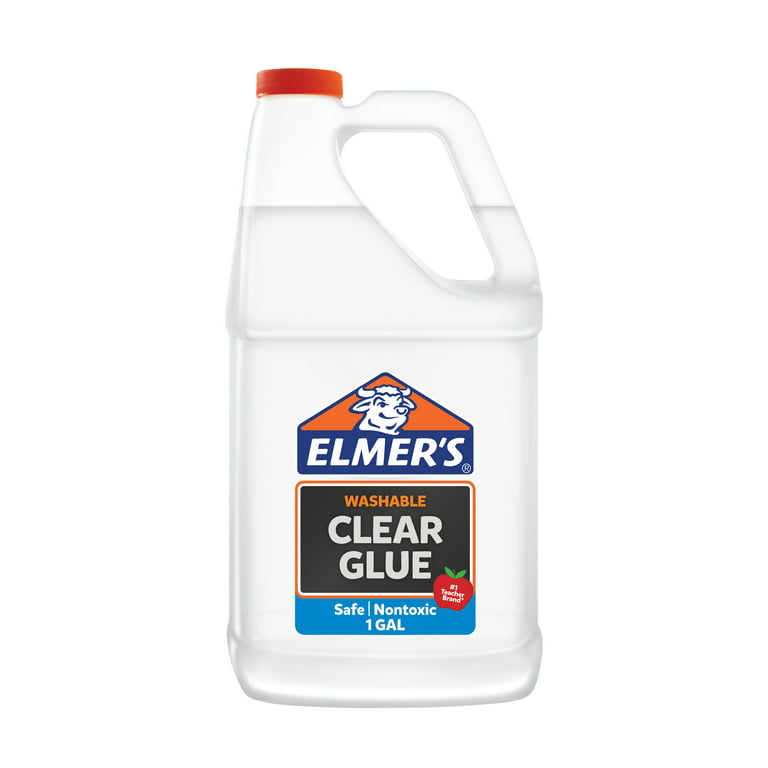 The Mega Deals elmers glue, 8 pack clear glue, liquid school glue 9 ounces,  washable liquid glue