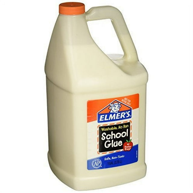 Elmer's E340NRSS Washable NoRun School Glue, 1 Gallon Jar, Dries Clear