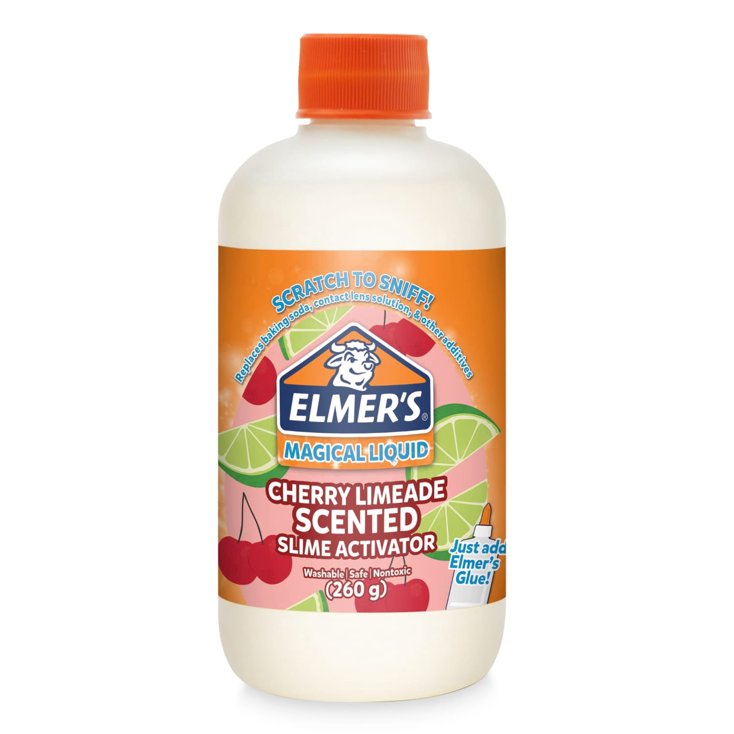 Elmer's Slime Activator, Makes Scented Slime, Cherry Limeade, Magical Liquid, 8.75 oz. Bottle