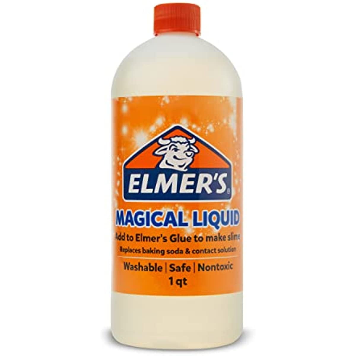 Elmer's Magical Liquid Slime Activator No Allergens Glue, Clear, 1 Quart