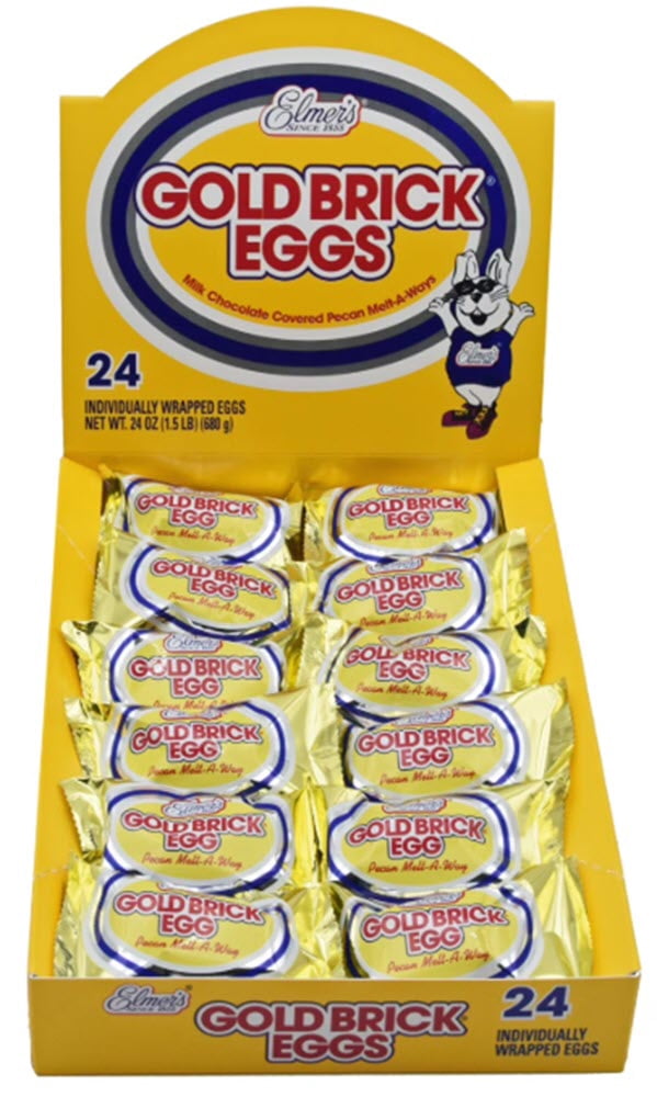 Elmer's Milk Chocolate Gold Brick Easter Eggs, 24 ct.