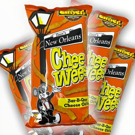 Elmer's New Orleans Chee Wees Bar-B-Que, 5.0 Ounces - Pack of 4