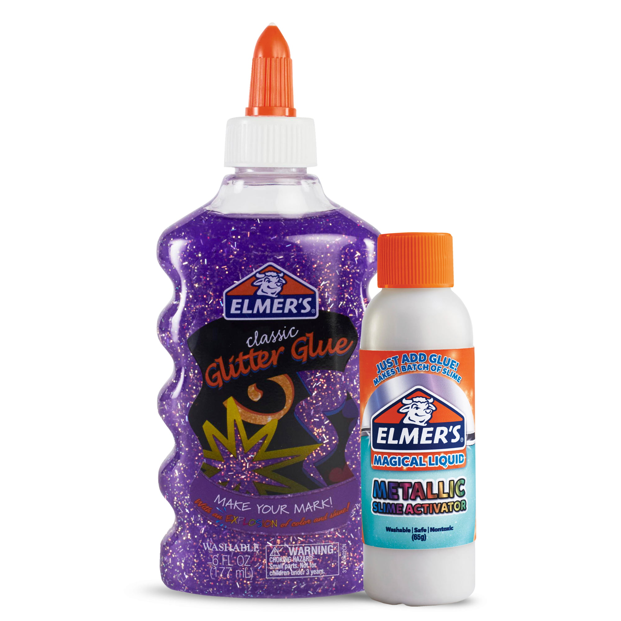 Elmers Glue Slime Kit, Dinosaur Night, Makes Color Changing And Glow In The  Dark Slime, Includes Liquid Glue And Slime Activator, 4 Count