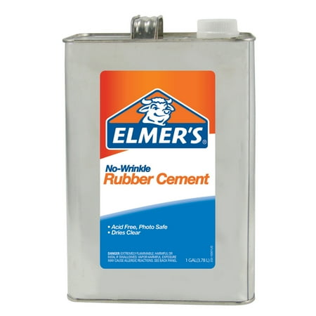 Elmer's No-Wrinkle Rubber Cement, Gallon